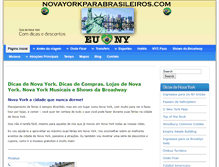 Tablet Screenshot of novayorkparabrasileiros.com